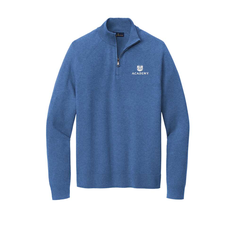Cotton Stretch 1/4-Zip Sweater